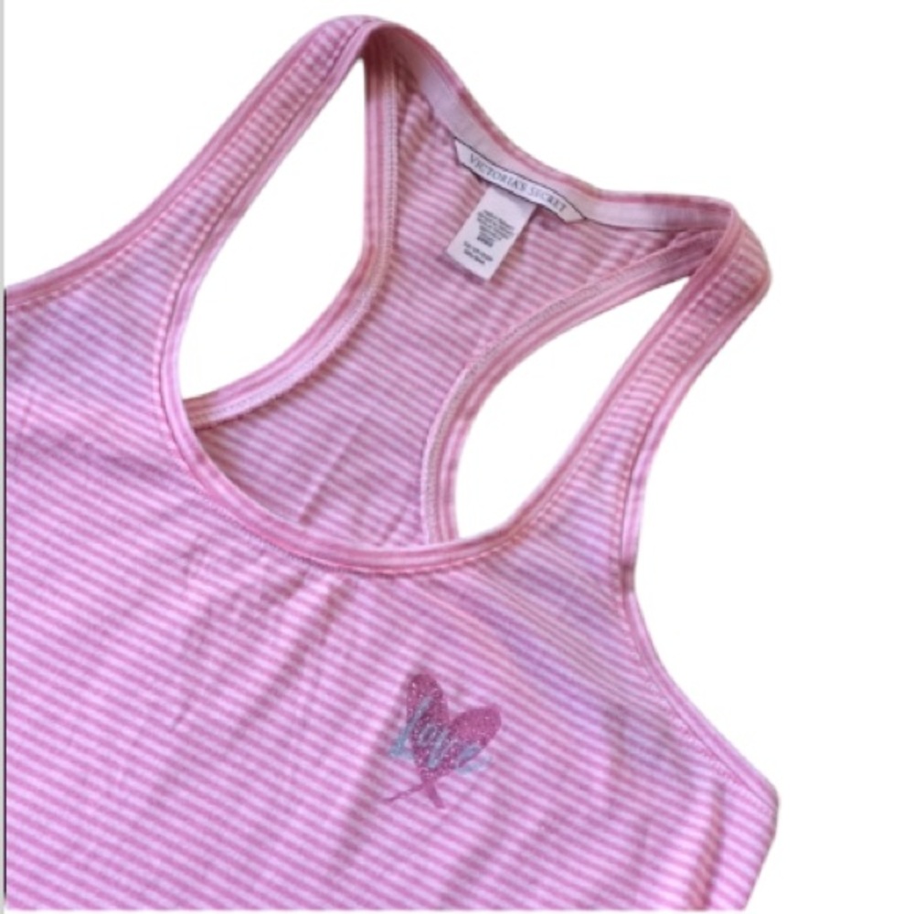 💕 Victoria’s Secret bling striped tank sz xsmall